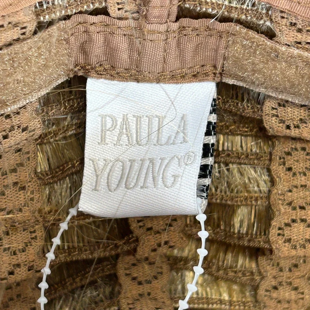 Paula Young Braided Headband With Hair A3025 Color 14/26A Golden Ash Blonde NWT